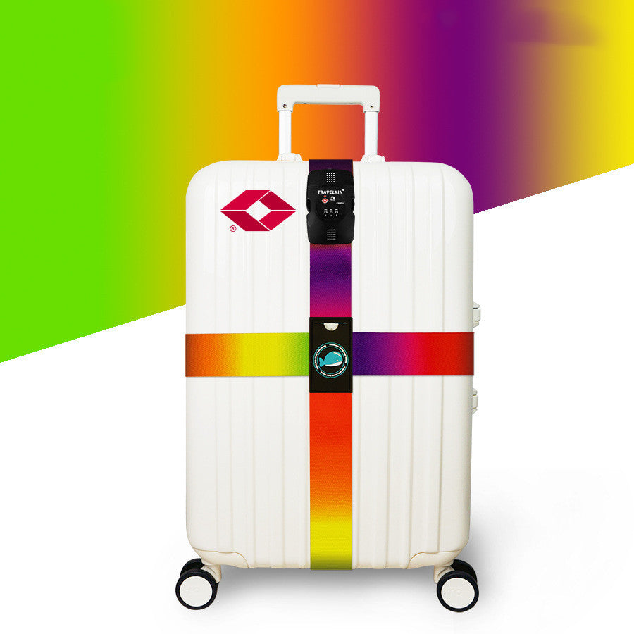 Cross Luggage Strap with TSA Combination Lock