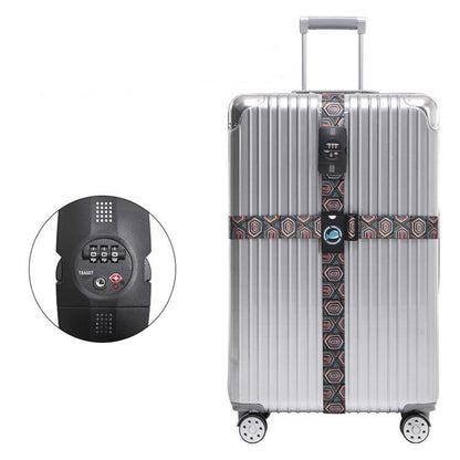 Cross Luggage Strap with TSA Combination Lock
