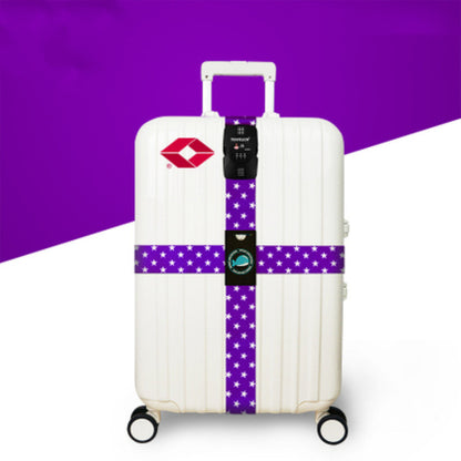 Cross Luggage Strap with TSA Combination Lock