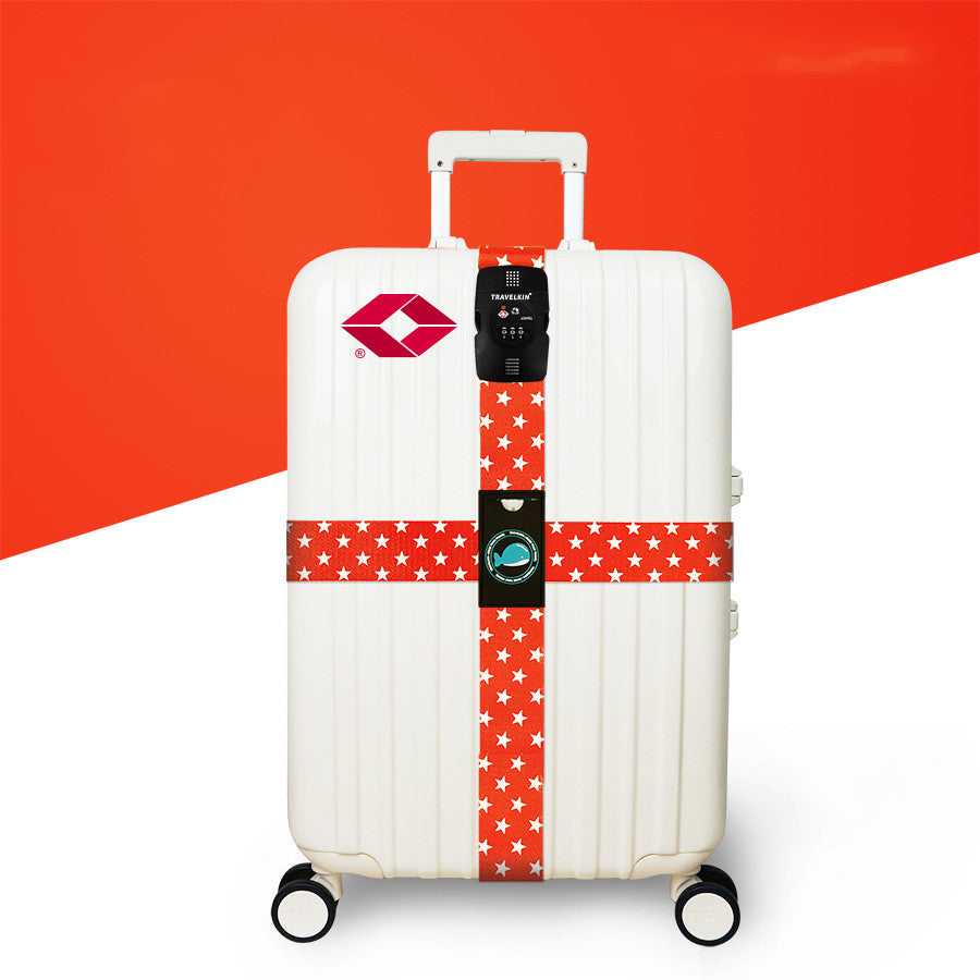 Cross Luggage Strap with TSA Combination Lock