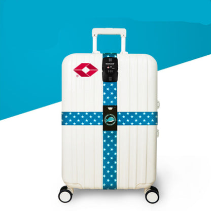 Cross Luggage Strap with TSA Combination Lock