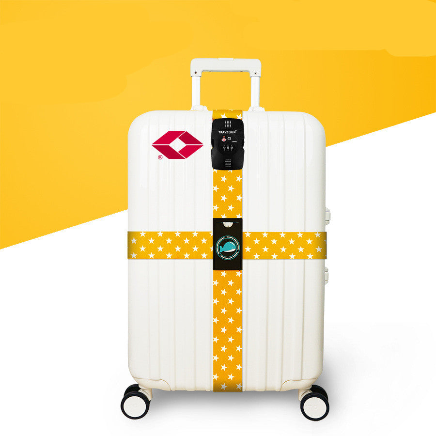 Cross Luggage Strap with TSA Combination Lock