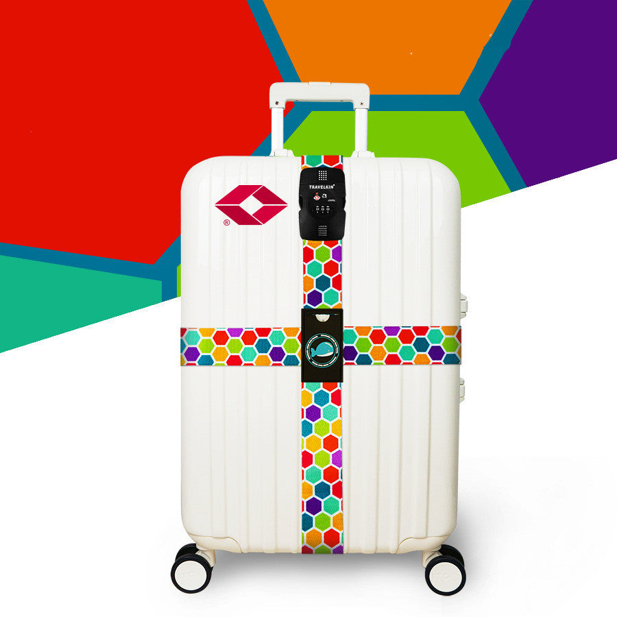 Cross Luggage Strap with TSA Combination Lock