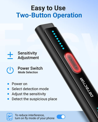 Hidden Camera Detectors GPS Tracker Detector for Travel, Hotels